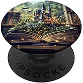Fantasy Book Lover Library Bookworm Literature Mystery PopSockets Adhesive PopGrip