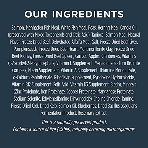 INSTINCT RAW BOOST, NATURAL DRY CAT FOOD WITH FREEZE DRIED PIECES, HIGH PROTEIN, GRAIN FREE RECIPE – REAL SALMON, 4.5 LB. BAG