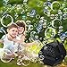 Virhuck Professional Automatic Bubble Machine, Portable Electric Bubble Maker Bubble Blower Machine with High Output, Outdoor Indoor Activities Wedding, Birthday, Dance, Parties, Stage Show