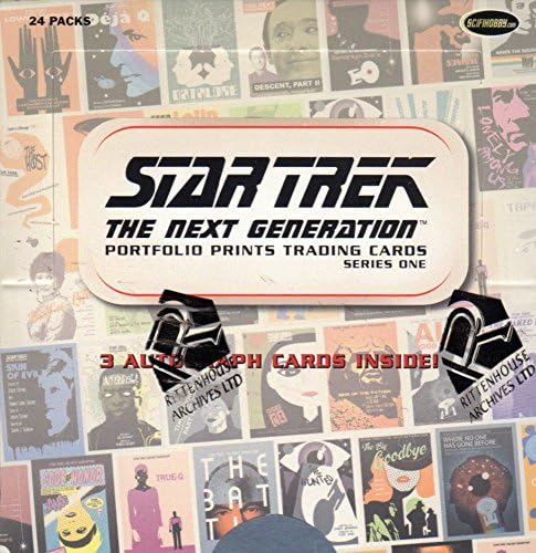 Star Trek The Next Generation Portfolio Prints Trading Cards Series One Factory Sealed