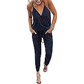 PRETTYGARDEN Womens Summer Casual One Piece Jumpsuits Spaghetti Strap Pants Romper 2025 Spring Vacation Resort Outfits