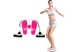 ZIXIANGKEJI 1pc Twisting Waist Disc Balance Boards with Pull Handles with Massage Foot Sole for Slimming Fitness, Exercise Ma