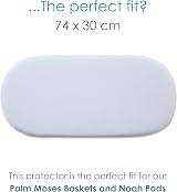 Clair de Lune Moses Basket Mattress Protector 74 x 28 cm view 3