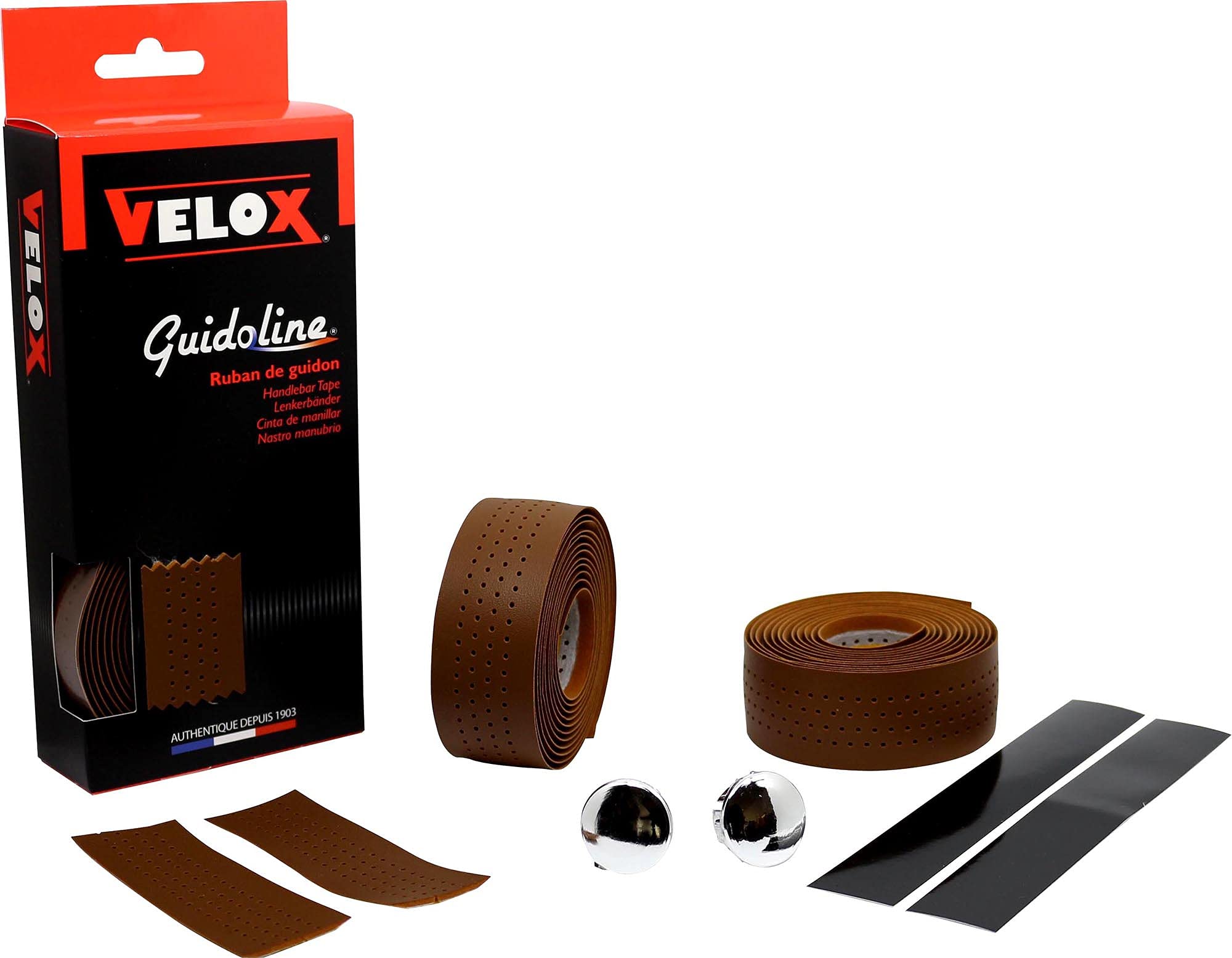 Velox Soft Grip Cork Handlebar Tape, Brown, One Size