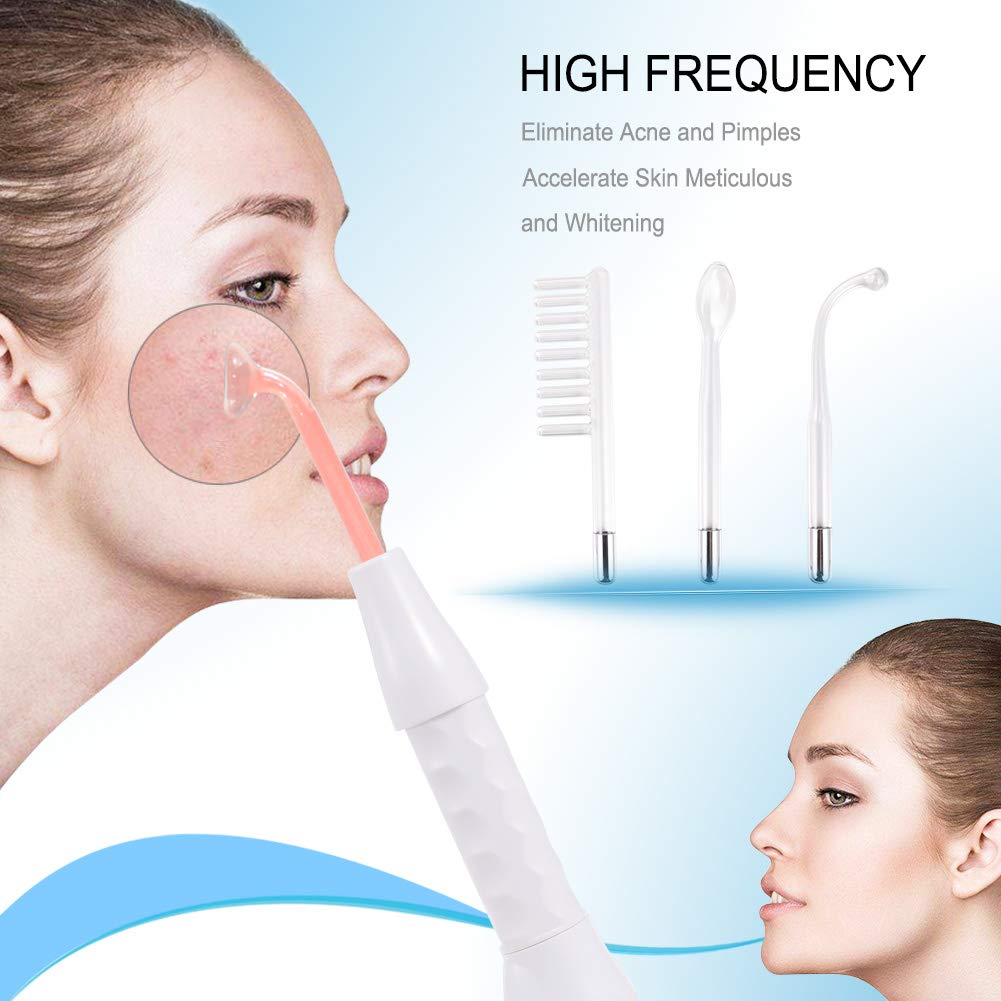 High Frequency Machine, Portable Handheld High Frequency Facial Wand for Skin Tightening Facial Care Machine: Beauty