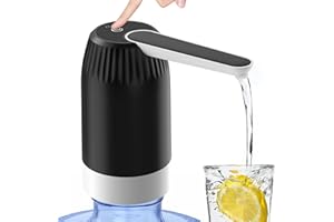 SMIRIT 5 Gallon Water Dispenser, Portable Rechargeable Water Jug Dispenser, USB Automatic Drinking Water Jug Pump for Home, Office, Camping, Gym