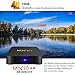 SCS ETC TV Box -MX10 with Android 8.1 OS, Features 4GB + 32GB Rockchip RK3328 Quad-Core 64 Bits, Support WiFi 100M LAN 3D 4K HDR, Smart TV Box with 2.4G Remote - 2018 Updated Version