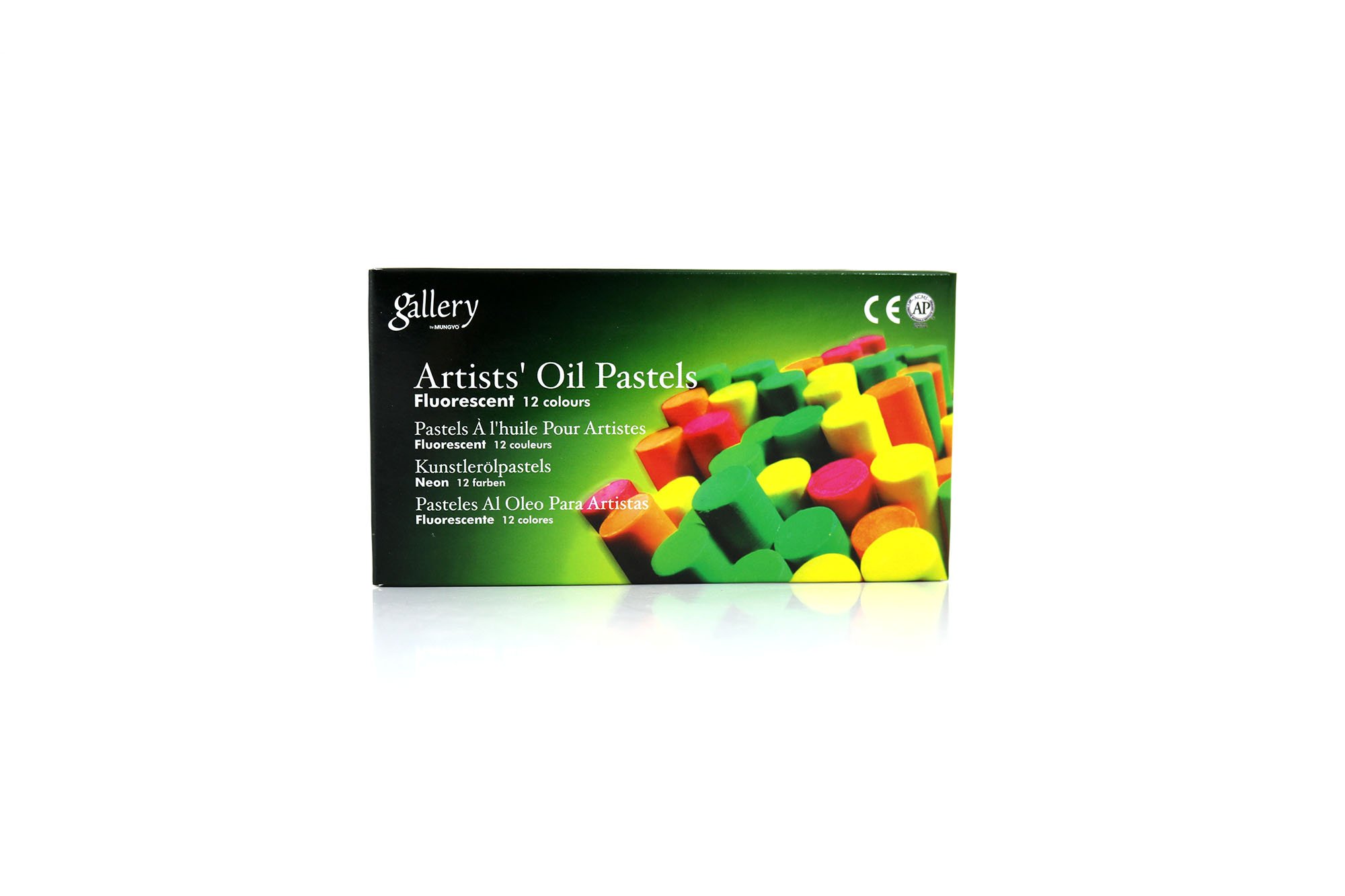 Mungyo Oil Pastels 12 Colors 11 x 70 mm 11 x 70 mm Fluorescent/assorties