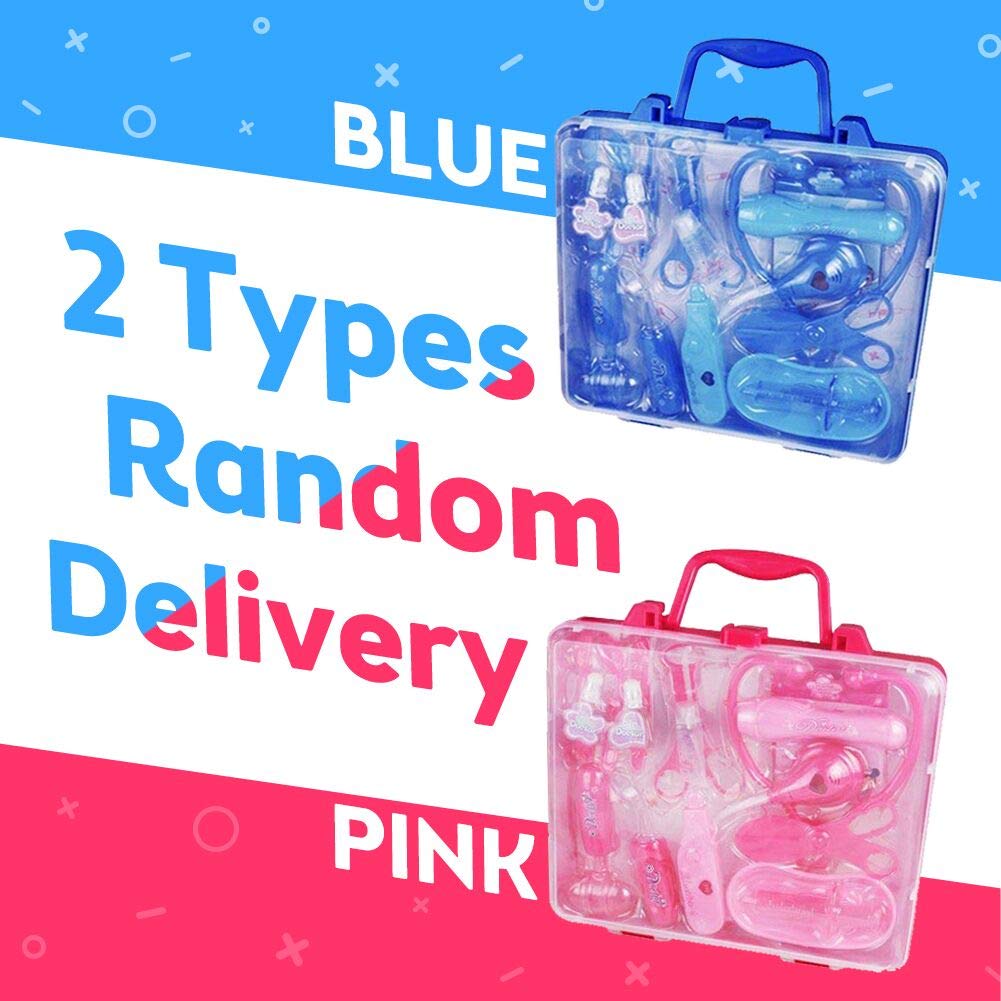 Doktor Spielzeug mit Arztköfferchen Rollenspiele für Kinder ab 3 (Rosa)