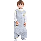 WONDAY Toddler Sleep Sack with Feet, 1.0 Tog Lightweight Sleeping Sacks for Walking with Legs,12 Months 2T