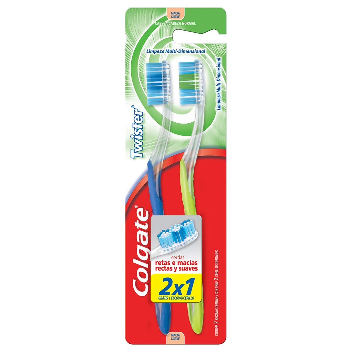 Compre 1 Leve 2 - Escova Dental Colgate Twister 2 unidades