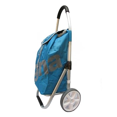 GNA Heavy Duty Aluminum Shopping Trolley, Blue