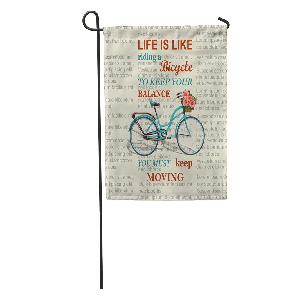 Best 28 X 40 Bicycle Garden Flags