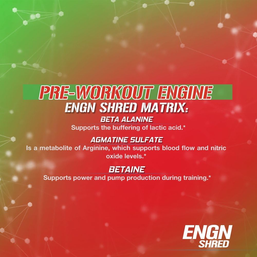 Evlution Nutrition ENGN Shred Pre Workout Thermogenic Fat Burner Powder, Energy, Weight Loss, 30 Servings (Cherry Limeade): Health & Personal Care