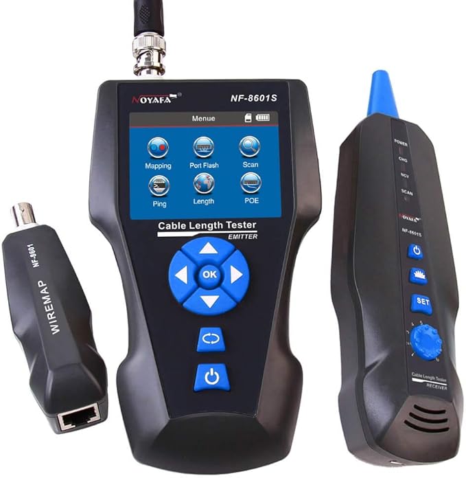 Noyafa MultiFunctional Network Cable Tester LCD Line Length Tester Breakpoint Testers for RJ45