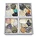 Top Plaza Mineral Rock Variety Tumbled Rough Gemstone Meteorite Fragment Healing Energy Raw Crystal Collection Bulk(5 pcs Rough Irregular Shape Stones)