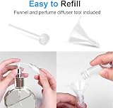 Zingso 3x 10ml Refillable Travel Perfume Atomiser Bottles Black Silver Blue view 5