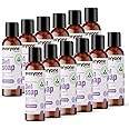 Everyone 3-in-1 Soap Body Wash, Bubble Bath, Shampoo, Travel Size, 2 Ounce (Pack of 12), Vanilla and Lavender, Coconut Cleanser with Plant Extracts and Pure Essential Oils
