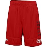 Outerstuff NFL Men's Rusher Performance Lightweight Shorts with Team Name and Logo