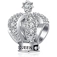 TGLS Princess Queen Crown Charm Compatible With Pandora Bracelets Jewelry Birthday Gifts for Mother Girlfriend Daughter Her Women
