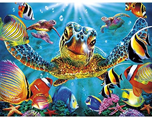 Ladaidra Turtle Fish DIY 5D Full Drill Diamond Painting Embroidery Cross Stitch Kit Rhinestone Mosaic Home Decor Craft