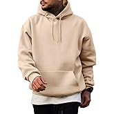 JMIERR Mens Casual Cotton Hooded Collar Drawstring Hoodies Pullover Sweatshirts Casual Long Sleeve Shirts