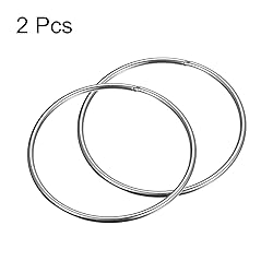 uxcell 304 Stainless Steel O Rings, 2pcs