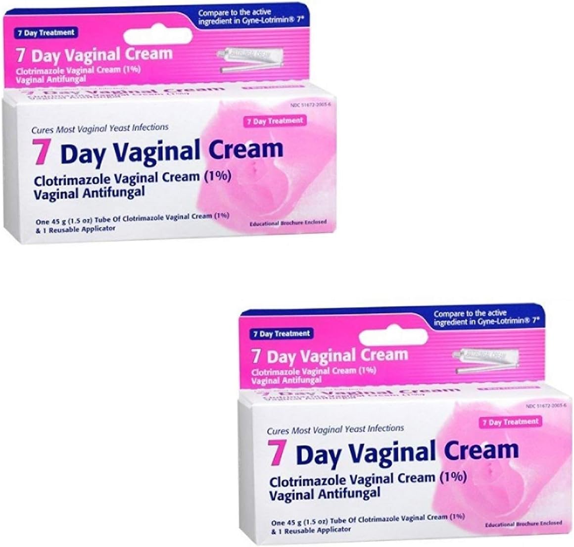 Clotrimazole Taro 7 Vaginal Cream 45 g (2 Pack (45 g))
