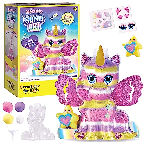 Creativity for Kids Sand Art Kit: Unicorn - DIY Sand Art Kits for Kids, Unicorn Gifts for Girls Ages 6-8+, Arts and Crafts for Kids