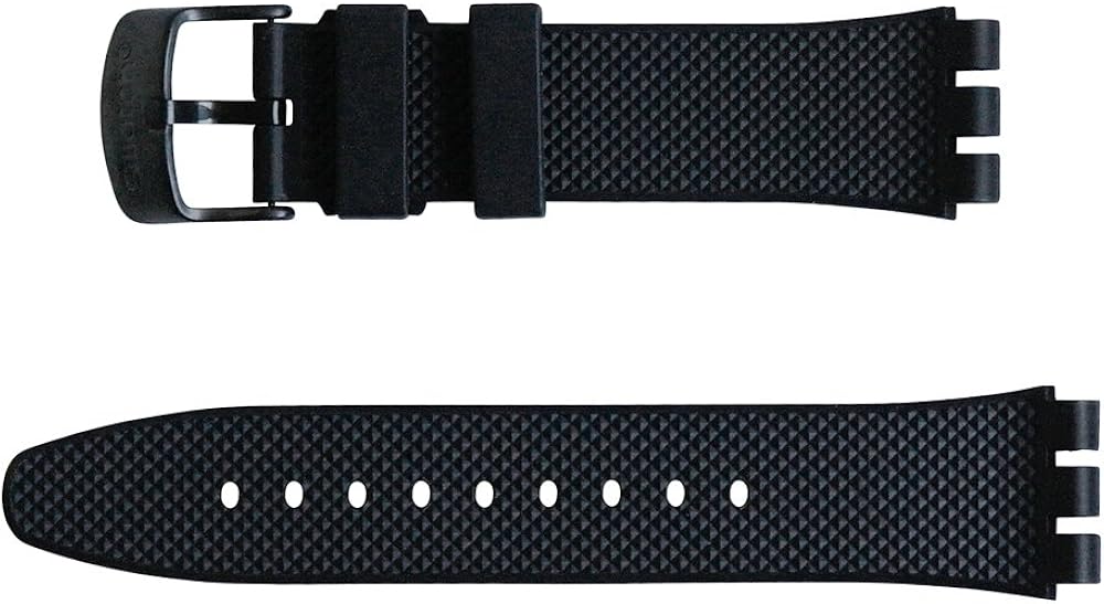 'Original New SWATCH Irony Chrono Replacement Watch Band Black is Back
