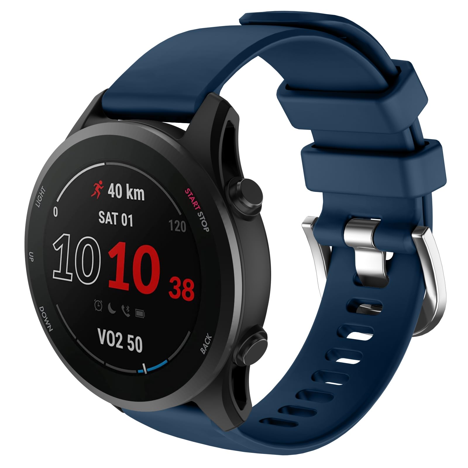 ISABAKE Strap for Forerunner 158/165/245/645 Music, 20mm Silicone Quick Release Watch Band for Vivoactive 3/Vivomove HR/Venu Sq