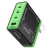 MFish 140W USB C Charger Block, 4-Port PD 3.1 GaN Laptop Charger, Black | Fast Charging, Foldable Plug, USB-C Wall Charger &amp; Power Adapter for MacBook Air/Pro, iPad, iPhone 17/16 Series, Galaxy S25