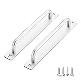 Ravinte Decor Barn Door Handles 2 Pack Silver Door
