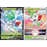 Shaymin V &amp; VSTAR 014/172 Brilliant Stars - Ultra Rare Pokemon Card Lot