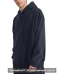 FAIABLE Mens Super Soft Oversized Hoodie Pullover