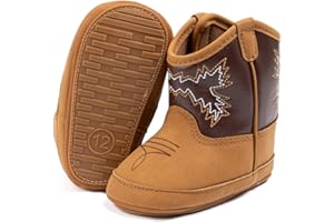 Miamooi Infant Baby Boys Girls Booties Newborn Cozy Fleece Warm Winter Boots Toddler Non-Slip Lace Up First Walking Shoes