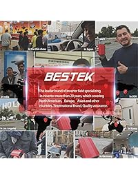 BESTEK   Inversor de potencia de 1000 W CC 12 V convertidor de potencia de 1000 W CC a AC para dispositivos electrónicos de coche ...