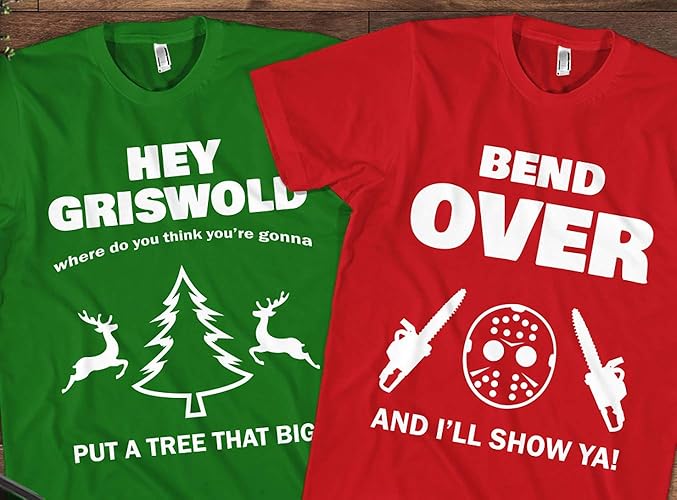Amazon.com Couples Christmas Tshirts  christmas vacation, hey