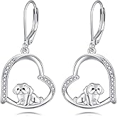 YAFEINI Shih Tzu Gift 925 Sterling Silver Shih Tzu Dangle and Drop Earrings Shih Tzu Dog Jewelry for Women Shih Tzu Lovers