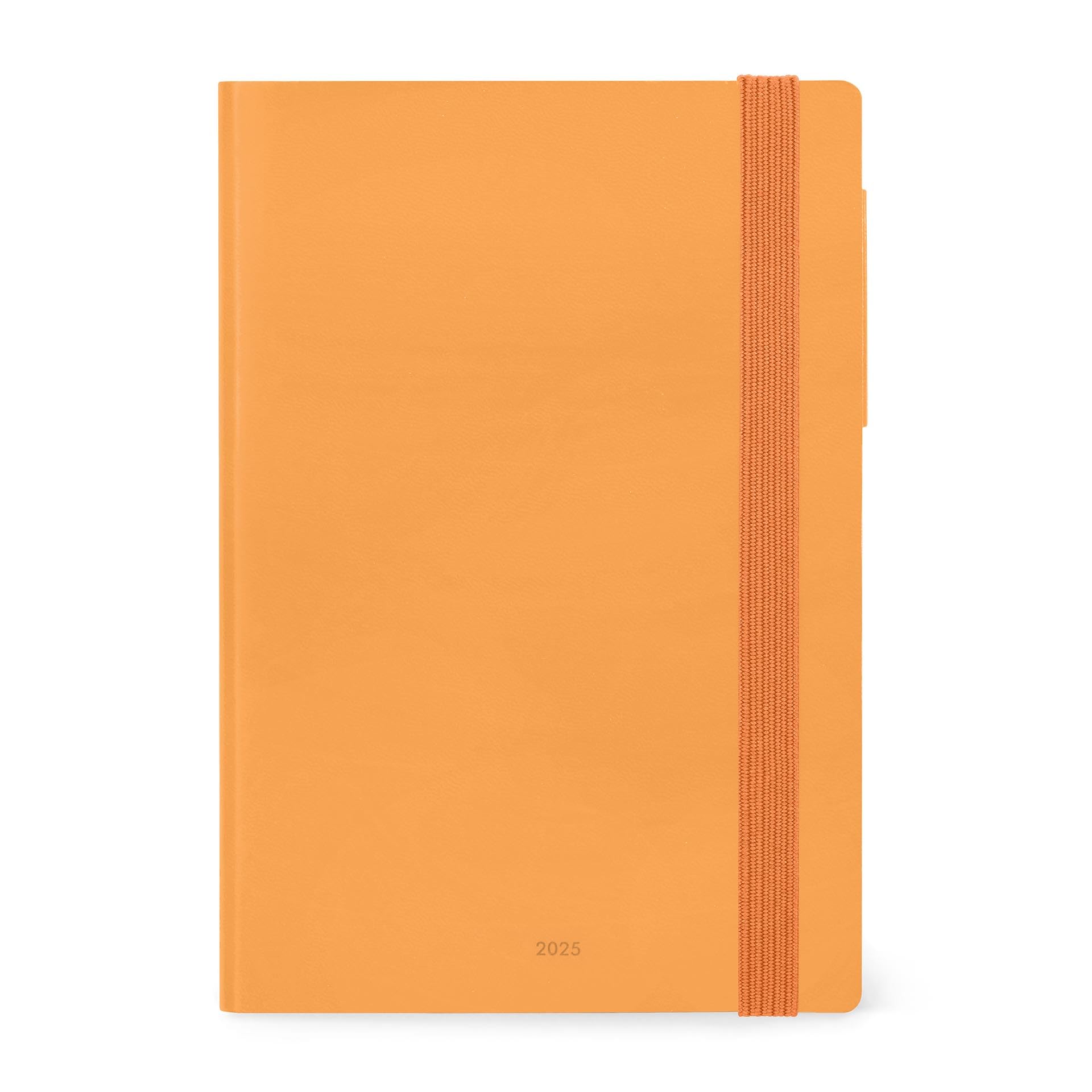 Legami - Weekly Planner 2025 Medium 12 Months Calendar January 2025 to December 2025 Elastic Closure Monthly Planner January 2026 Last Pocket Address Book 12 x 18 cm Apricot Crush