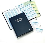 Durable Visitor Book 300 with Leather Look Finish and 300 Badge Inserts view 3