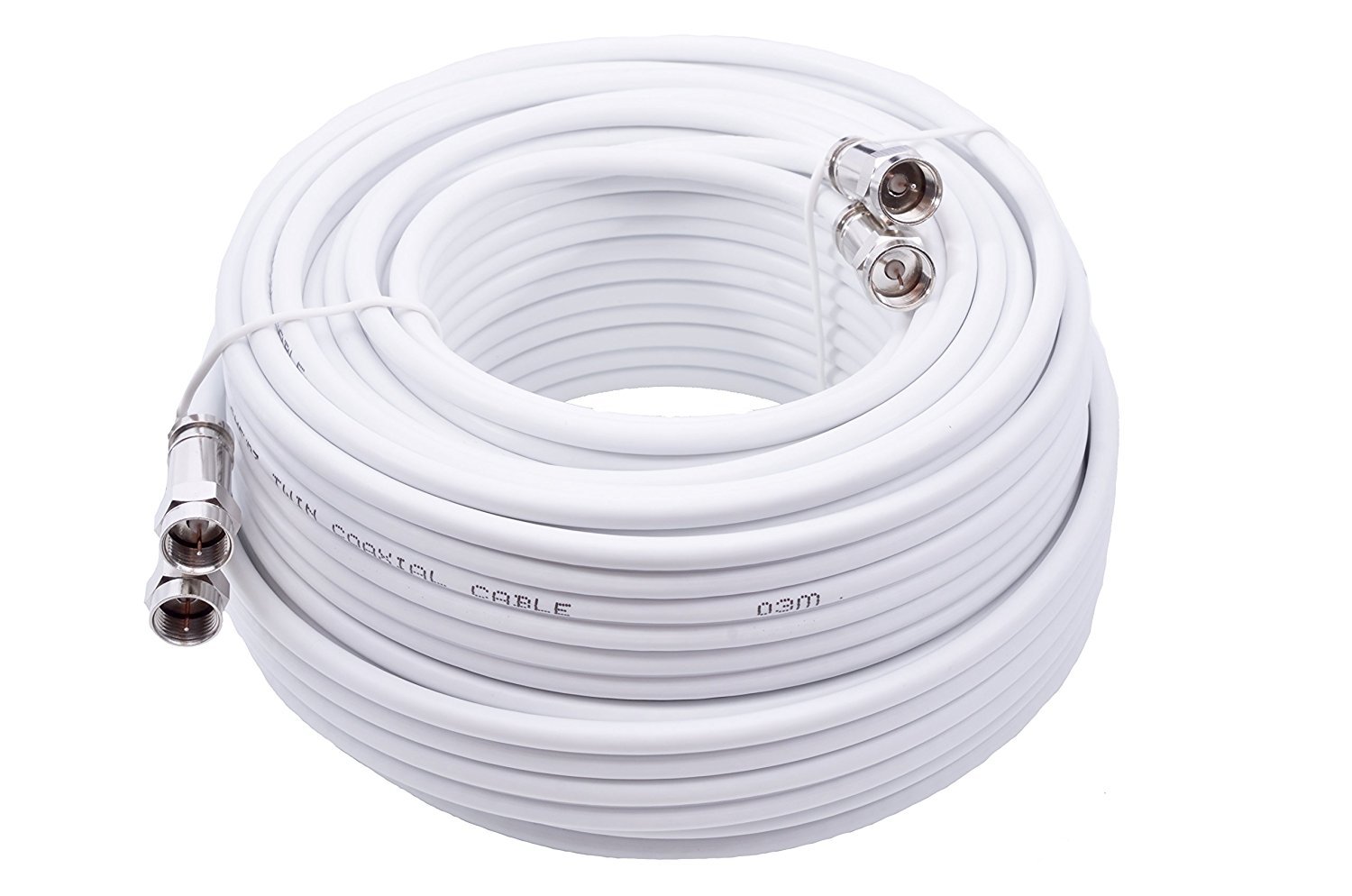 Buy 25m White Twin Satellite Cable Extension Kit With Premium Grade