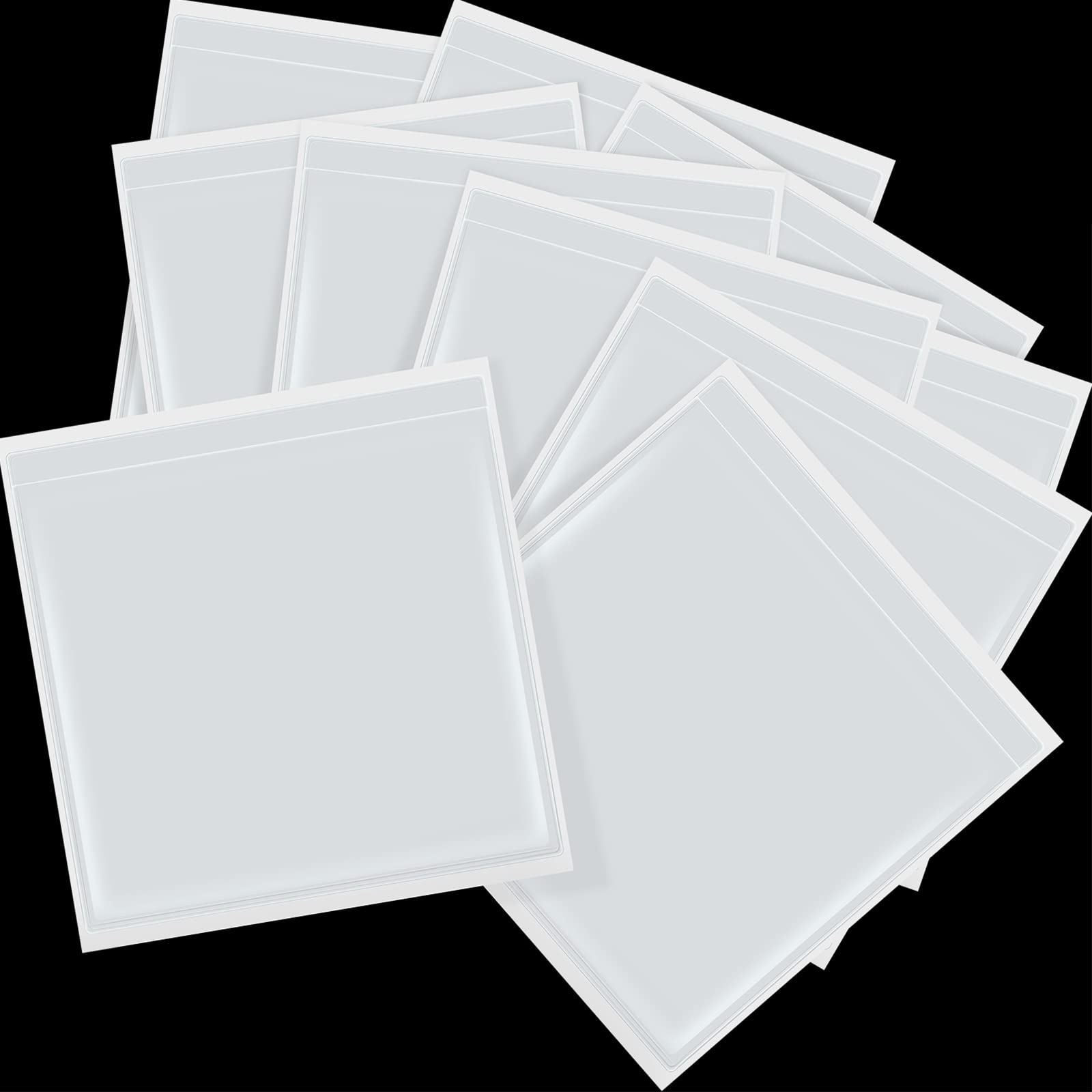 Parking Permit Self-adhesive Holders for Permits Badges and Passports (10 Pieces, 9 x 9 cm)