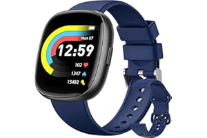 BANLVS Smart Watches for Women Men Gifts: Fitness Tracker with Make/Recive Call 10-Day Battery Life Heart Rate SpO2 Sleep Monitor 120 Sport Mode 5ATM Waterproof Smartwatch for iOS Android Phones Deep Blue