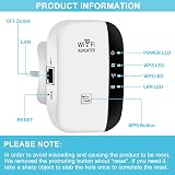 Ubcwin WiFi Booster Extender Repeater 3650 Sq.ft 45 Devices Ethernet Port view 2