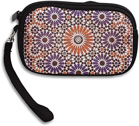 Morocco Mosaic Printing Coins Change Purse Clutch Zipper Zero Wallet Phone Key Bags