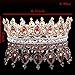 Stuff Crystal Crown Tiaras Prom Party Wedding Bridesmaid Hair Piece with Bobby Pins (Champagne)