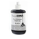 ExcelMark Premium Stamp Refill Ink, Black, 2 Ounce Bottle