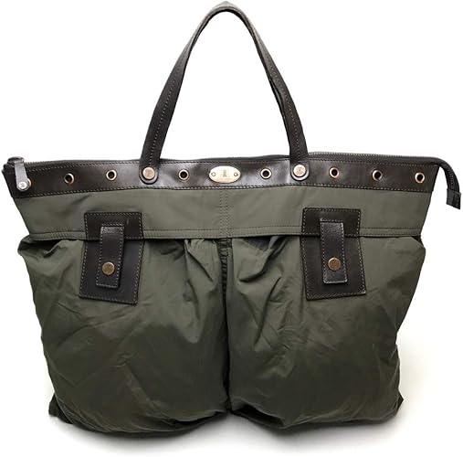 Amazon セリーヌ Celine メンズ レディース ショルダーバッグ 肩掛け トートバッグ ナイロンキャンバスｘレザー ユニセックス 中古 トートバッグ