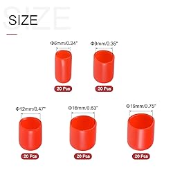uxcell 100pcs Round Rubber End Caps